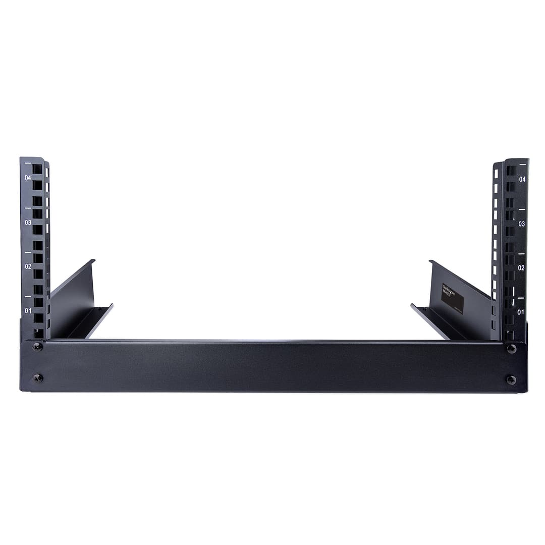StarTech.com 2-Post 4U Desktop Server Rack, Small Open Frame 19in Computer Rack, Compact Network Rack for AV / Studio / Data / IT Equipment - Free Standing Two-Post Home/Office Rack - Image 4