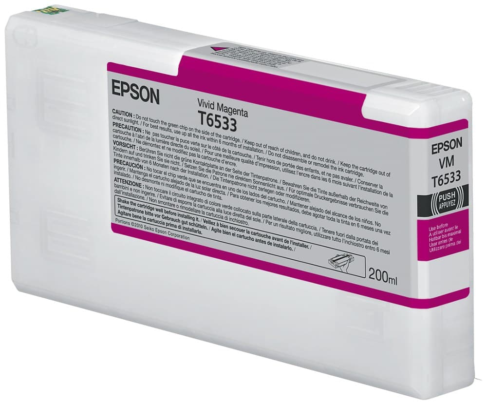 Epson T6533 Vivid Magenta Ink Cartridge (200ml) - Image 1