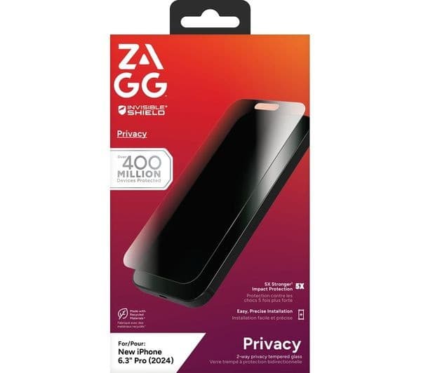 INVISIBLESHIELD Glass Elite Privacy iPhone 16 Pro Screen Protector - Image 2