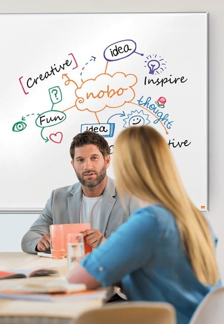 Nobo Impression Pro Enamel Magnetic Whiteboard 90x60cm - Image 4
