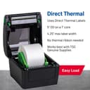 TSC DA210 Desktop Direct Thermal Label Printer - 4.25 inch, 203 dpi, USB 2.0 - Black thumbnail 5