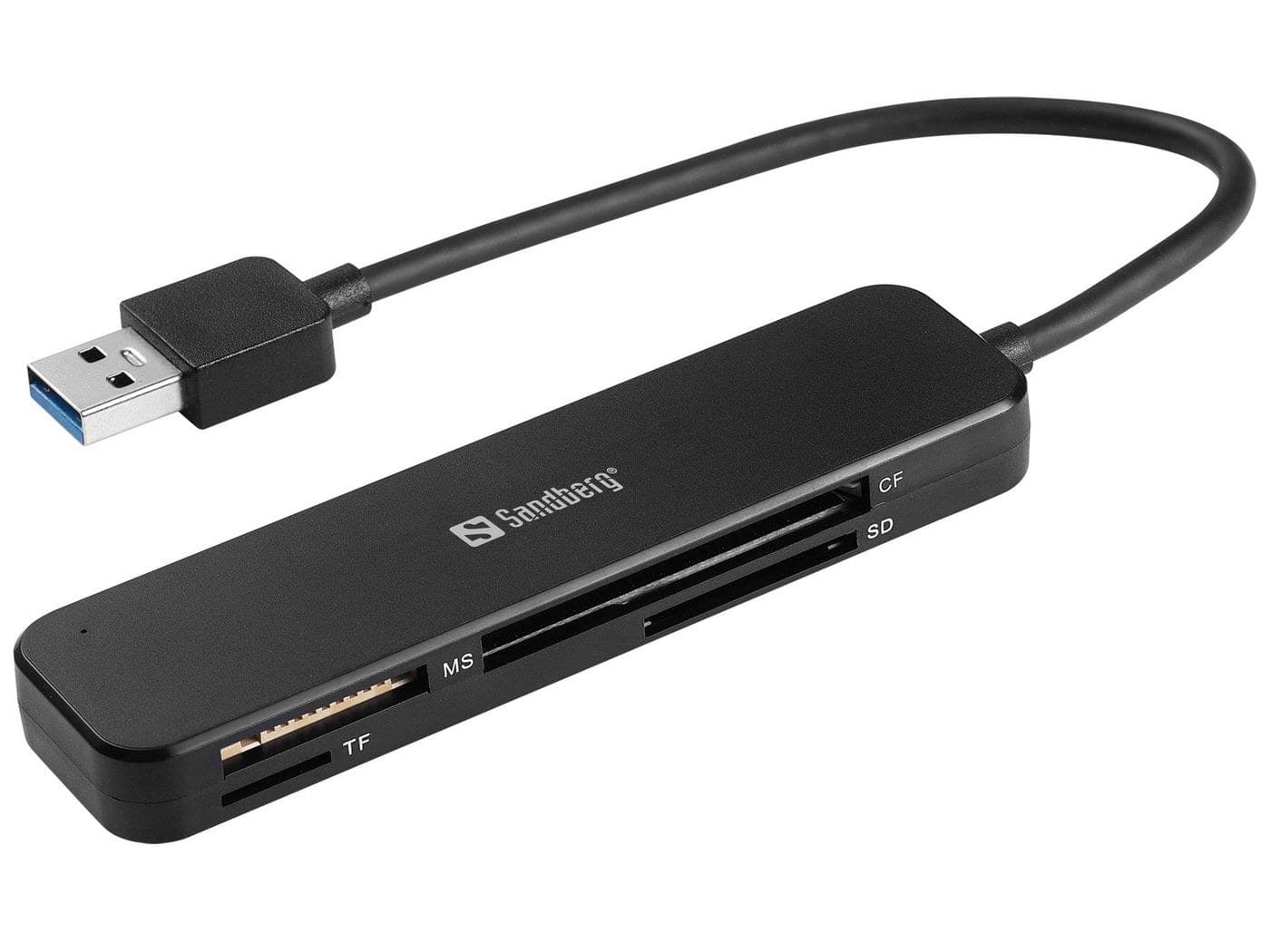 Sandberg USB 3.0 Pocket Card Reader (134-32) - Black