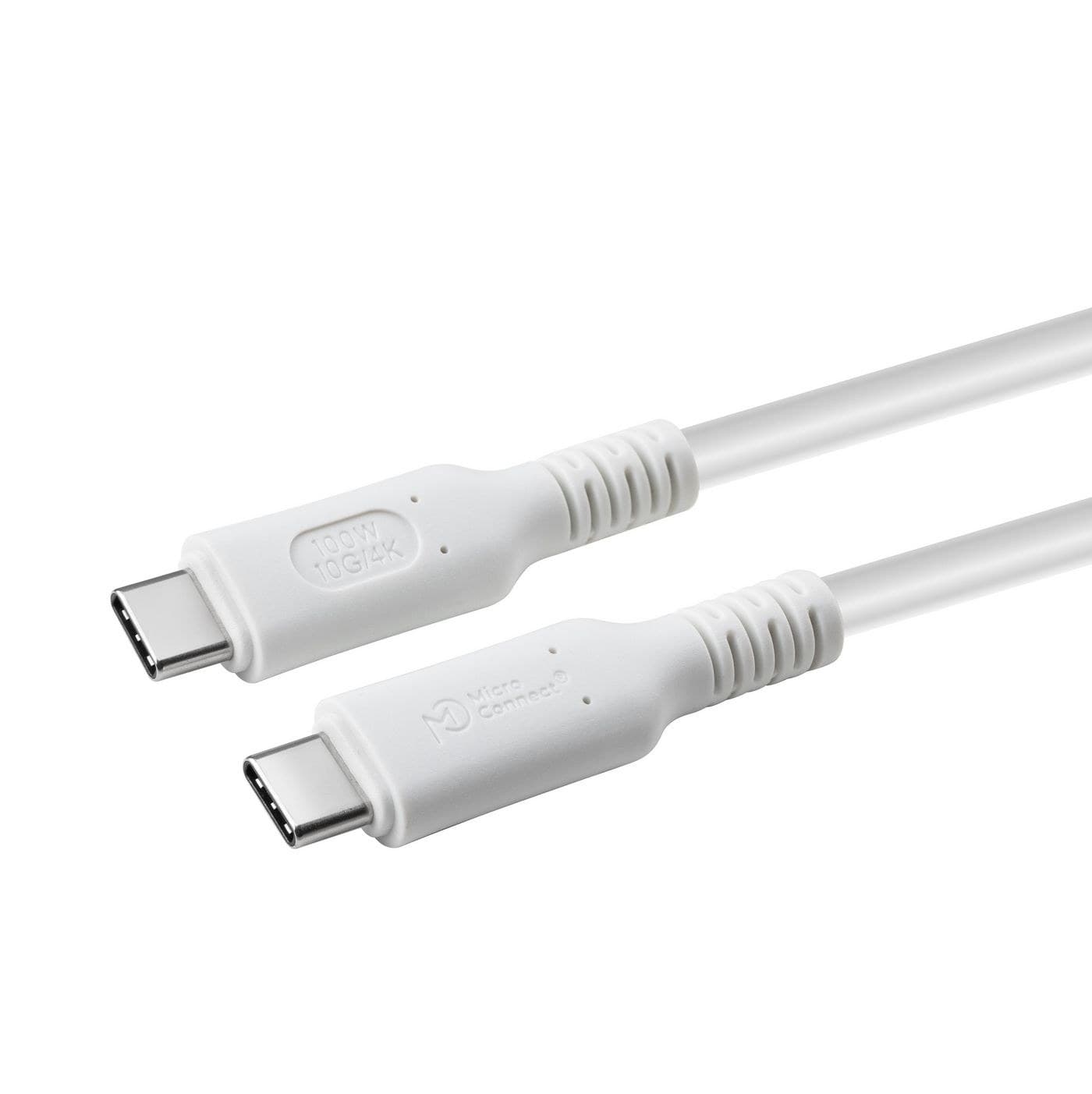 MicroConnect USB-C to USB-C Cable 3m, 100W, 10Gbps, 4K60Hz, White