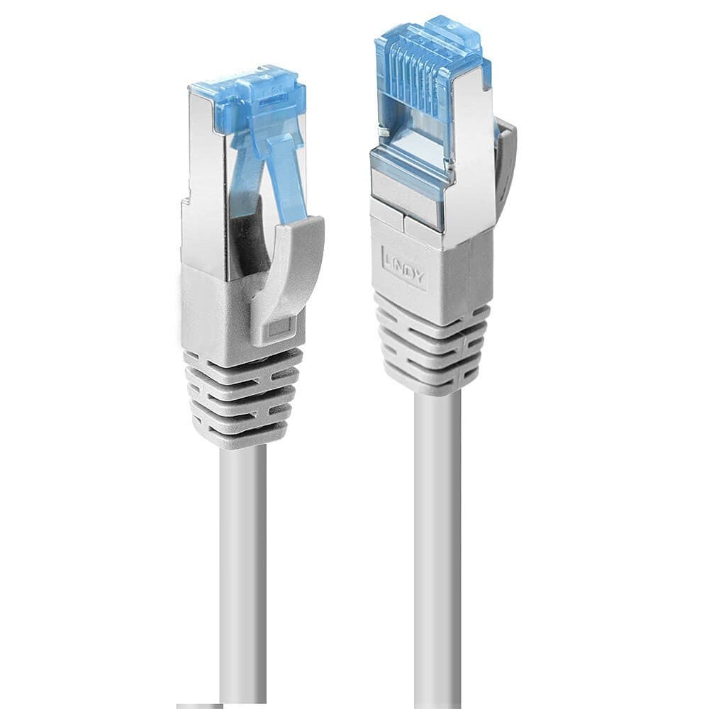 Lindy 5m Cat.6A S/FTP LSZH Network Cable, Grey - Image 1