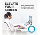Fellowes I-Spire Series Quick Lift Laptop Stand 8212001 - Black thumbnail 2