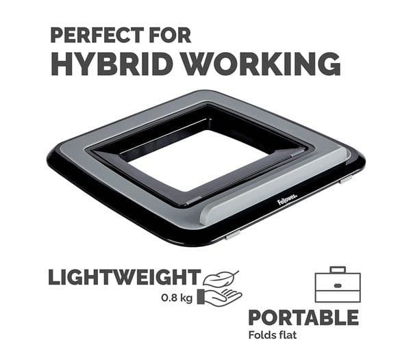 Fellowes I-Spire Series Quick Lift Laptop Stand 8212001 - Black - Image 5