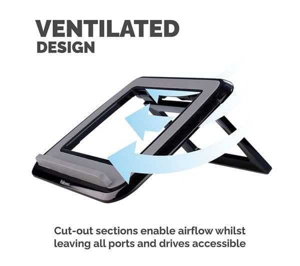Fellowes I-Spire Series Quick Lift Laptop Stand 8212001 - Black - Image 6