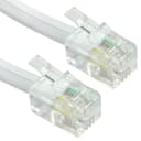 Cables Direct 3m Coiled Telephone Handset Cord, White thumbnail 1