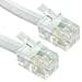 Cables Direct 3m Coiled Telephone Handset Cord, White - Image 3