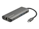 StarTech DKT30CSDHPD3 USB-C Docking Station 4K HDMI 2x USB-A 3.0 SD Card Reader Gigabit Ethernet Space Grey thumbnail 1