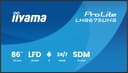 iiyama ProLite LH8675UHS-B2AG 86" (85.6", 2.17 m) Digital Signage Flat Panel LCD, 4K Ultra HD, 500 cd/m², Wi-Fi, Built-in Processor, Android 11, 24/7, Black thumbnail 2