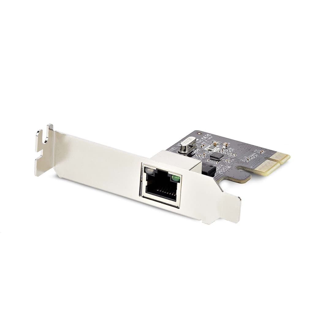 StarTech.com 1-Port Gigabit PCIe Network Adapter Card, Low-Profile NIC, 10/100/1000Mbps PCI Express LAN Card, Realtek RTL8111H, Windows and Linux, TAA Compliant - Image 1