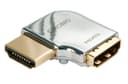 Lindy CROMO HDMI Male to HDMI Female 90 Degree Right Angle Adapter - Left thumbnail 1