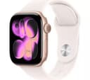 Apple Watch Series 11 GPS 42mm Rose Gold Aluminium Case with Light Blush Sport Band - S/M thumbnail 1