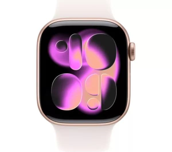 Apple Watch Series 11 GPS 42mm Rose Gold Aluminium Case with Light Blush Sport Band - S/M - Image 2