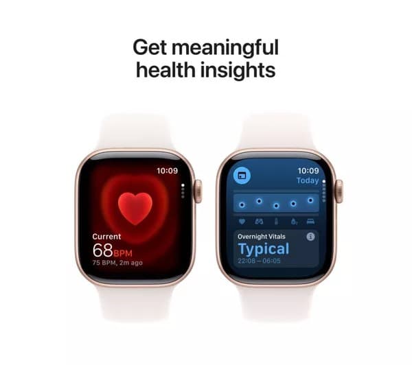 Apple Watch Series 11 GPS 42mm Rose Gold Aluminium Case with Light Blush Sport Band - S/M - Image 5