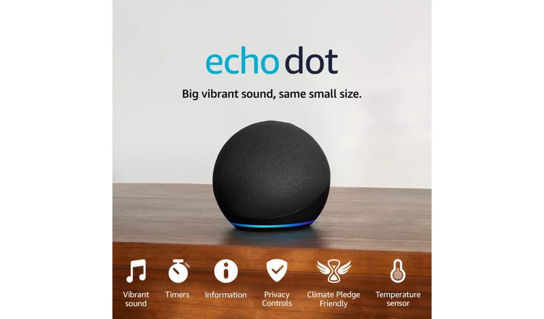 Amazon Echo Dot 5th Gen Speaker Charcoal - Image 2