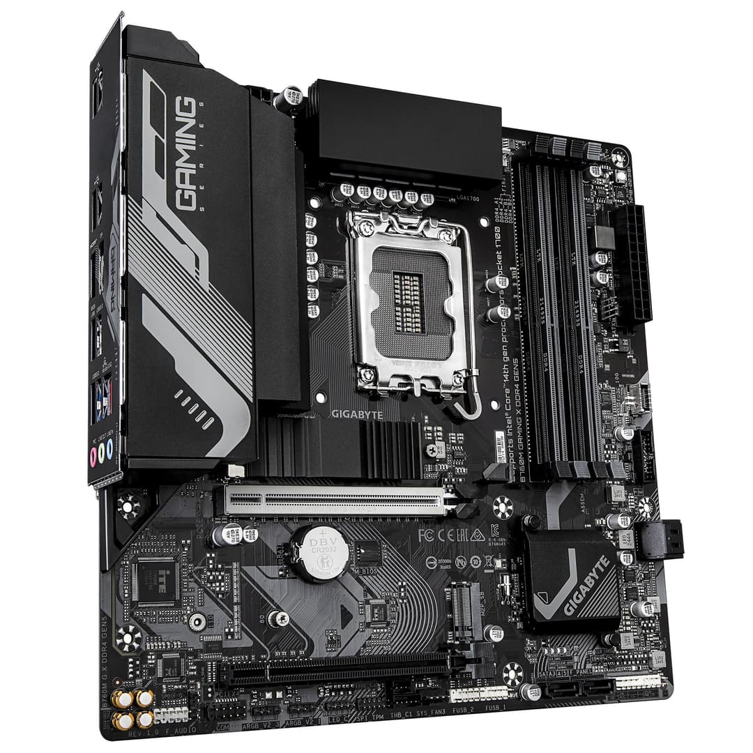 GIGABYTE B760M GAMING X DDR4 GEN5 LGA 1700 Micro-ATX Motherboard - Supports 14th Gen. Intel Core CPUs, 8+1+1 phases VRM, up to 3200MHz DDR4, 2xPCIe 4.0 M.2, 2.5 GbE LAN, USB 3.2 Gen 1 - Image 3