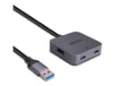 Lindy 4-Port USB 3.2 Gen 1 Hub with 5m Cable - Black & Grey thumbnail 1