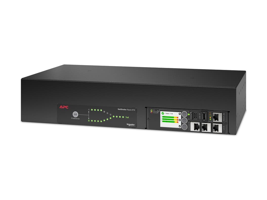 APC NetShelter Rack Automatic Transfer Switch AP4424A 7400 VA 2U 32A 230V - Image 1