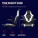 Trust GXT703 Riye Gaming Chair - White thumbnail 7