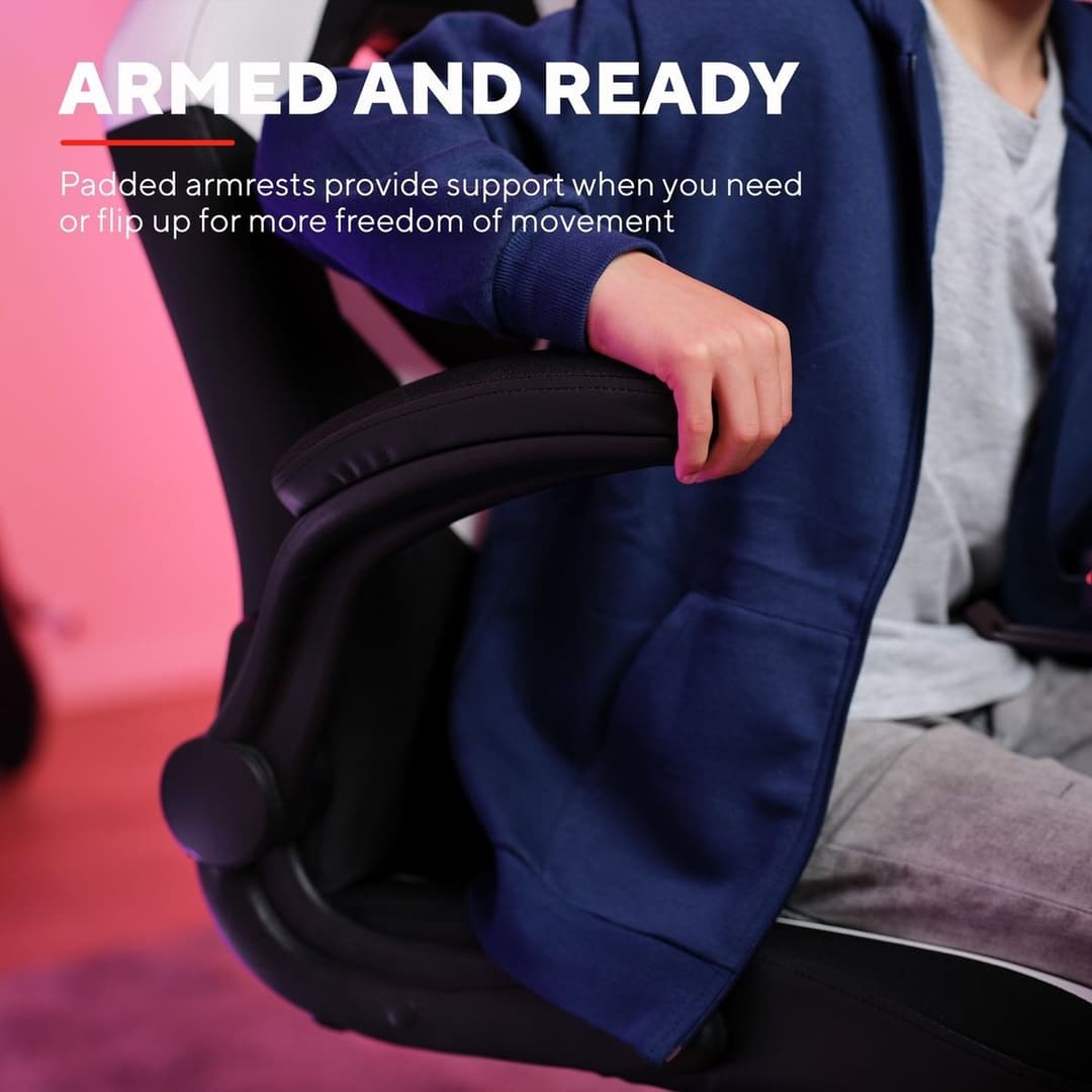 Trust GXT703 Riye Gaming Chair - White - Image 9