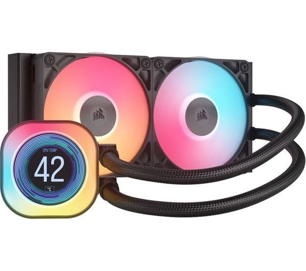 CORSAIR iCUE LINK TITAN 240 RX LCD CPU Cooler Black - Image 1