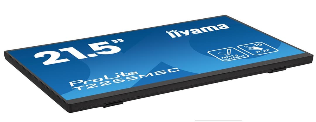 iiyama ProLite T2255MSC-B1 computer monitor 54.6 cm (21.5") 1920 x 1080 pixels Full HD IPS LCD 10-Point PCAP Touchscreen, MPP 2.0 Stylus Support, HDMI, DisplayPort, USB 3.0 Hub, 2 x 3W Speakers, Black - Image 3