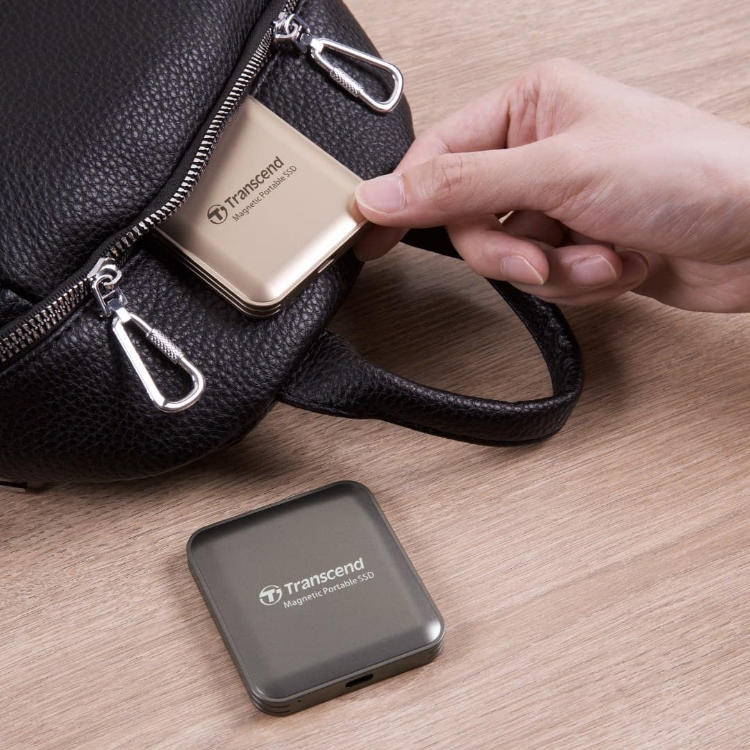 1TB Transcend ESD420 Portable Magnetic SSD USB 20Gbps Type-C Magsafe (Champagne Gold) - Image 8