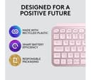 Logitech MX Keys Mini Wireless Illuminated Keyboard - Rose, UK Layout thumbnail 5