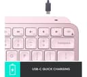 Logitech MX Keys Mini Wireless Illuminated Keyboard - Rose, UK Layout thumbnail 9