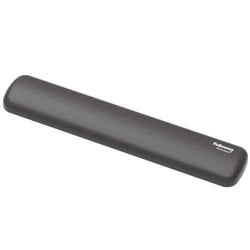 Fellowes Breyta Silicone Keyboard Wrist Rest - Ergonomic Wrist Support with Antibacterial Protection - Black - Image 1