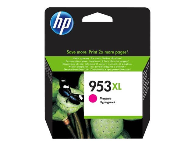 HP 953XL High Yield Original Magenta Ink Cartridge (F6U17AE) - Image 1