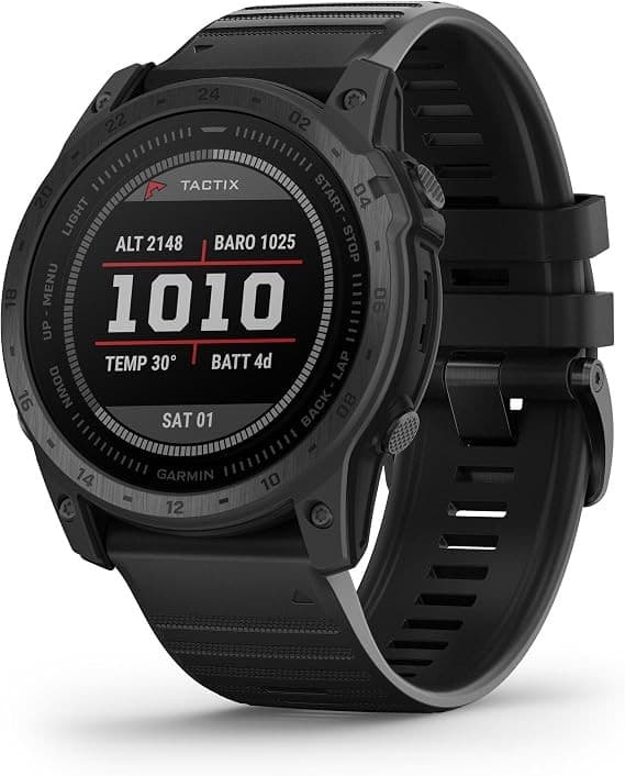 Garmin Tactix 7 Standard Edition Tactical GPS Smartwatch with Silicone Strap - Black - Image 3