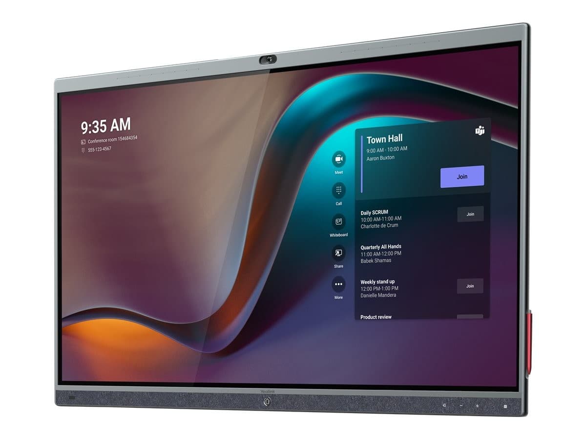 Yealink MeetingBoard Pro 4K Interactive Display, Android, with 4K Camera & 16-Mic Array - 86-inch