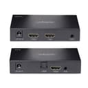 StarTech.com 4K HDMI Extender Over CAT5/CAT6 Cable, 4K 60Hz HDR Video Extender Up to 230ft (70m), HDMI Over Ethernet Cabling, S/PDIF Audio Out, HDMI Transmitter and Receiver Kit thumbnail 4