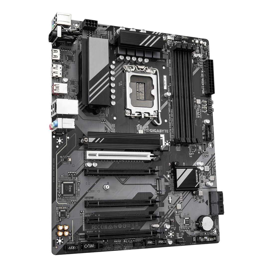 GIGABYTE B760 DS3H WIFI6E GEN5 Intel B760 Express DDR5 ATX LGA 1700 Motherboard - Image 3