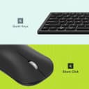 Styletech MK650 Multi-Mode Wireless Mouse and Keyboard - Black thumbnail 6