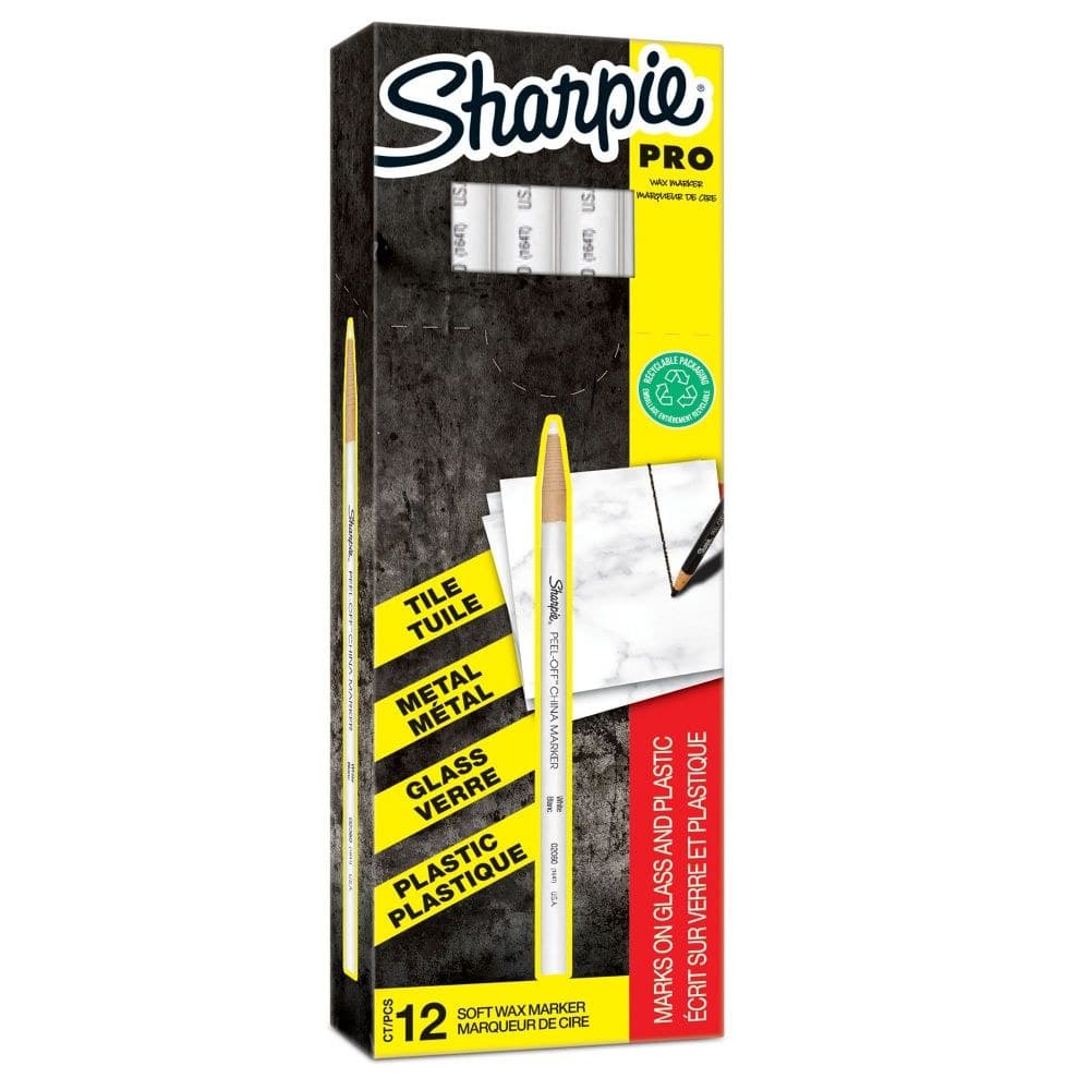 Sharpie S0305061 Pro White China Marker Box of 12