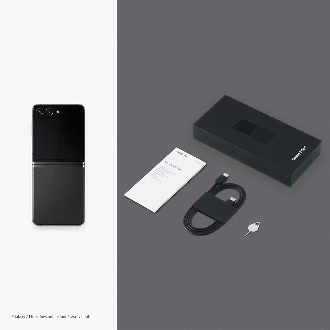 Samsung Galaxy Z Flip5, 512GB Foldable Android, Smartphone - Graphite - Image 6