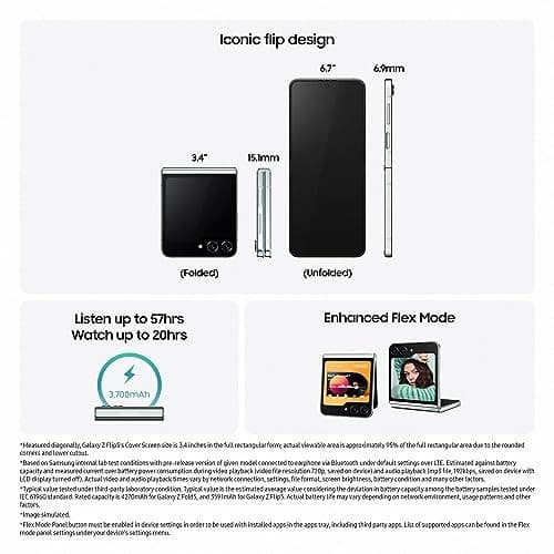 Samsung Galaxy Z Flip5, 512GB Foldable Android, Smartphone - Graphite - Image 8