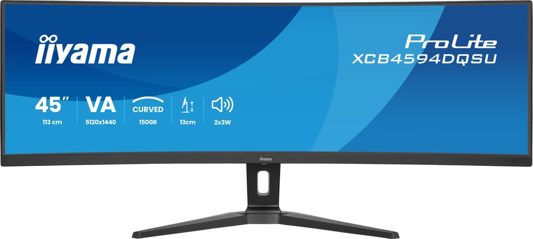 iiyama ProLite XCB4594DQSU-B1 computer monitor 113 cm (44.5") 5120 x 1440 pixels Dual QHD LED Black - Image 1