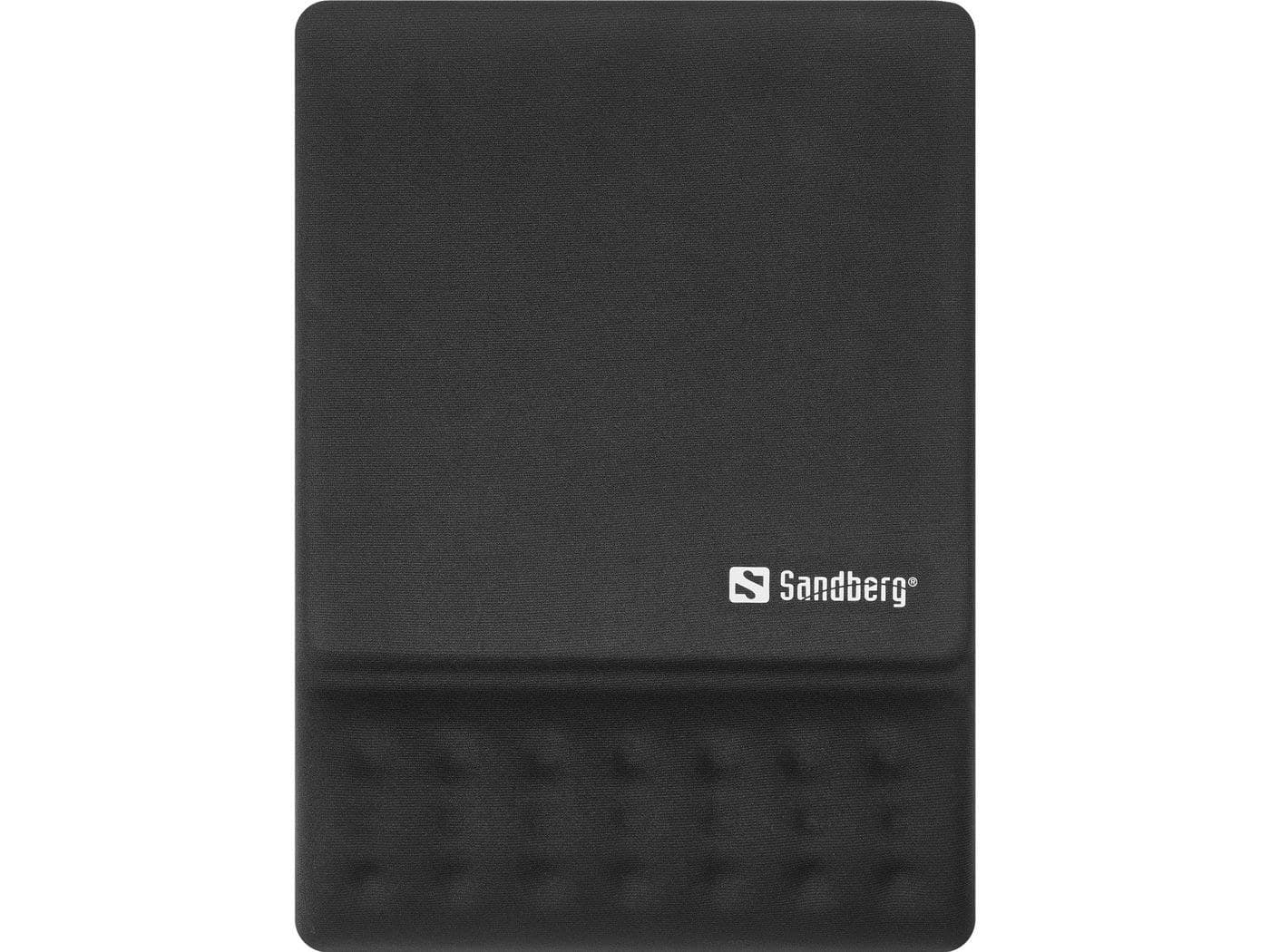 Sandberg Memory Foam Mousepad with Wrist Rest, Black - Square