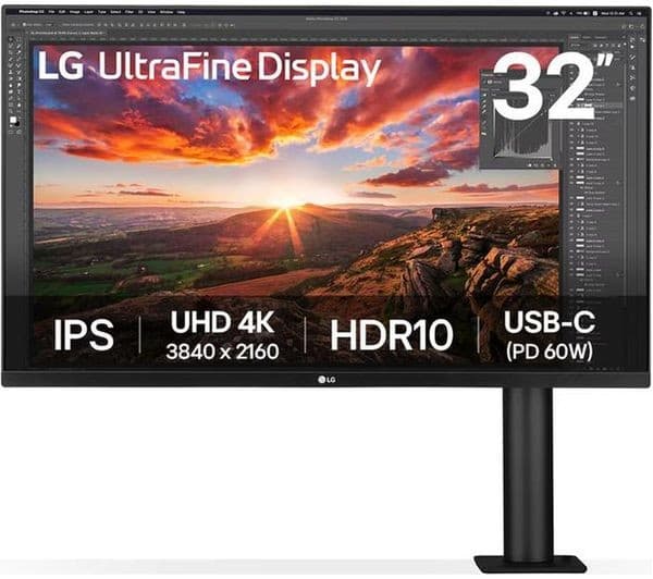 LG UltraFine Ergo 32UN880K-B.AEK 4K Ultra HD 32" IPS LED Monitor with USB-C 60W - Black - Image 5
