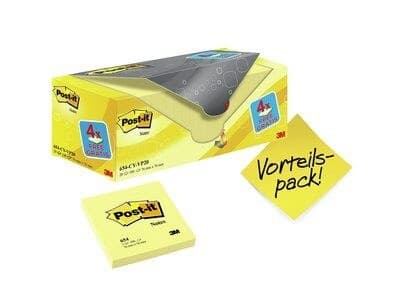 3M 654Y-20 note paper Square Yellow 100 sheets Self-adhesive