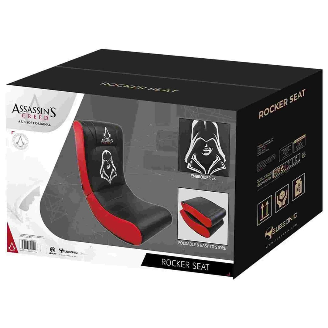 Subsonic Assassin's Creed Gaming Rocking Chair - Black and Red - Image 7