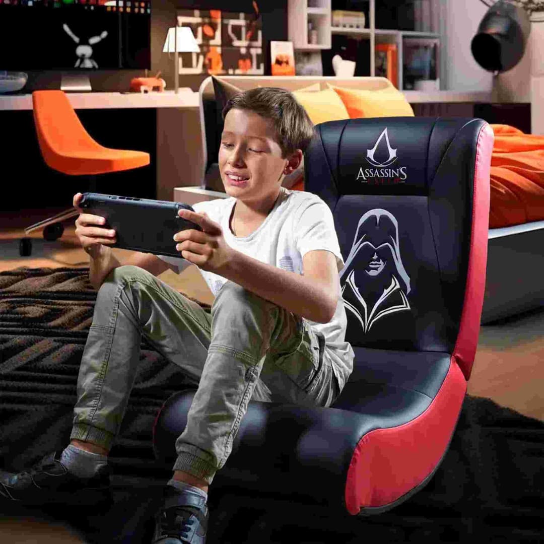 Subsonic Assassin's Creed Gaming Rocking Chair - Black and Red - Image 8
