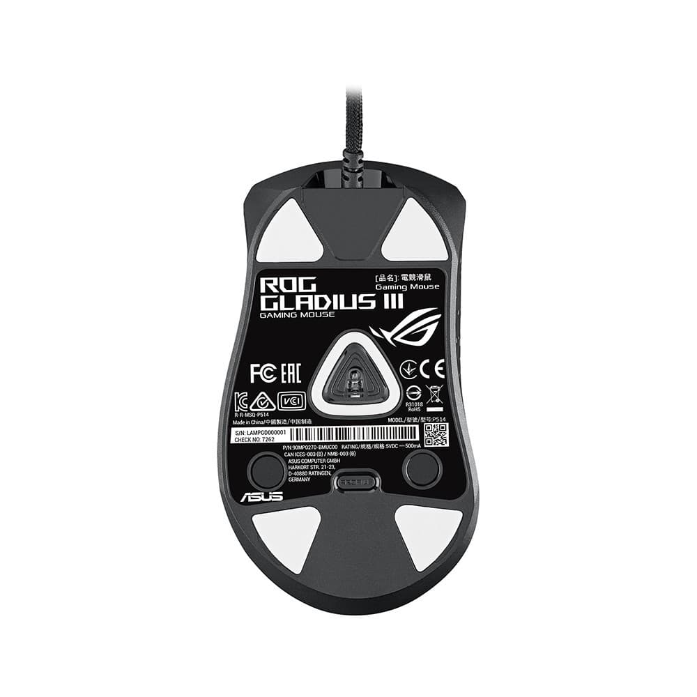 ASUS ROG Gladius III Wired Optical USB 19000 DPI Aura Sync RGB Gaming Mouse - Image 6