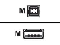Connekt Gear USB Cable Type B to Type A 2m - Image 1