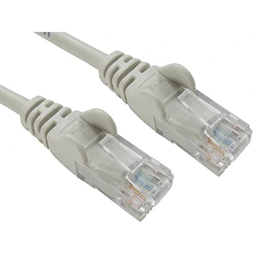 Scan 1m Cat 5e Snagless Moulded RJ45 Ethernet Patch Lead - Grey - Image 2